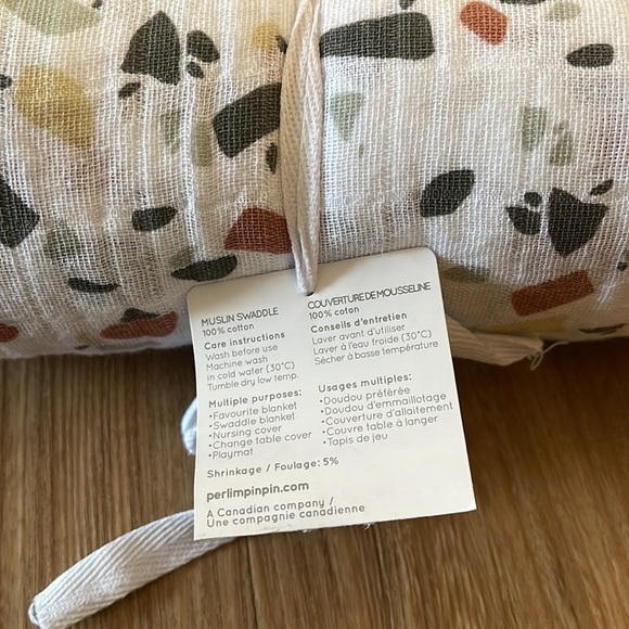 Perlimpinpin Swaddle Blanket Terrazzo- BRAND NEW - Picture 2 of 2
